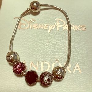 Pandora Snakechain Bracelet with Charms